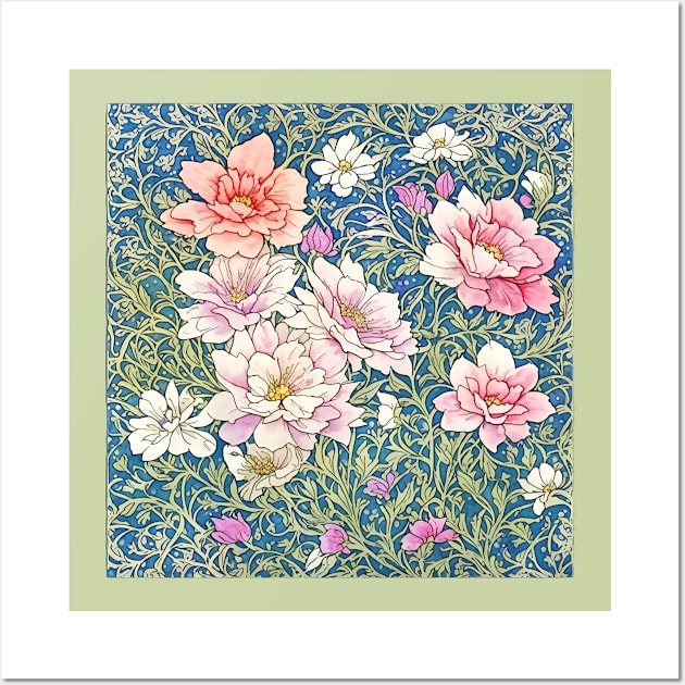 floral abstract pattern Wall Art by marleks